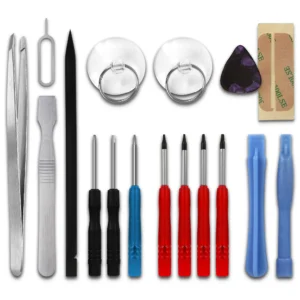 Precision tool set 17-part for reparation, changing battery of smartphones, tablets and notebooks and more from CELLONIC